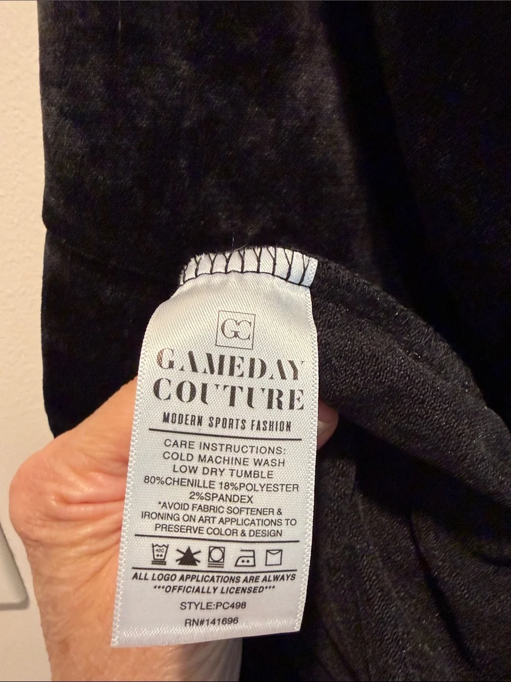 gameday couture soft black